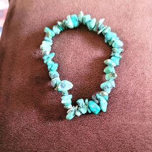 2/$12 Chrysocolla natural chip bracelet
